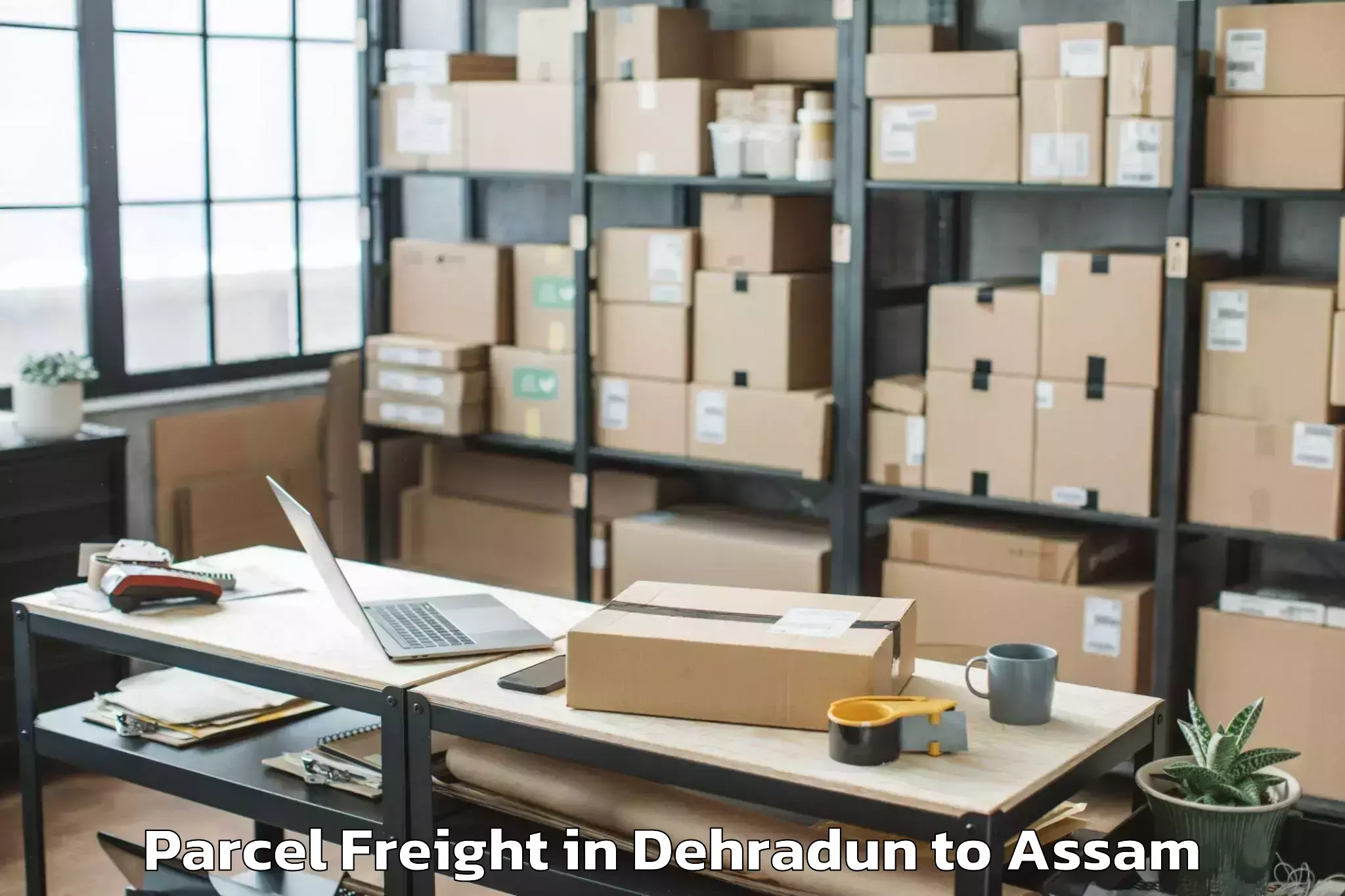 Leading Dehradun to Palasbari Parcel Freight Provider